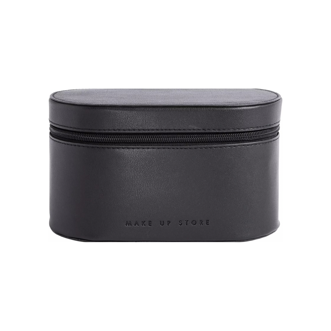 The beauty case black oval toiletry bag