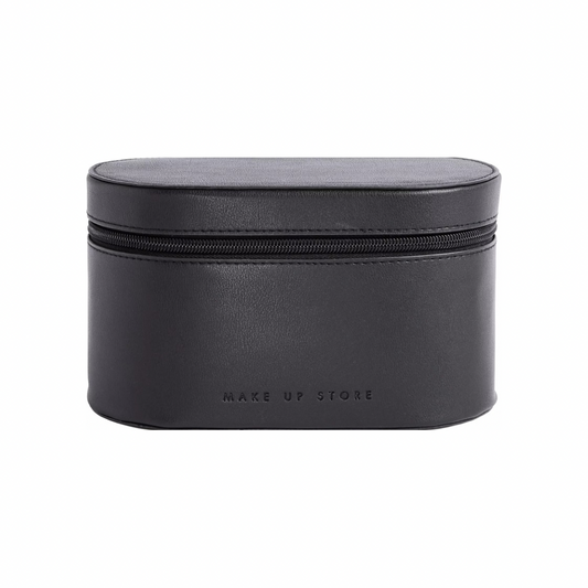 The beauty case black oval toiletry bag