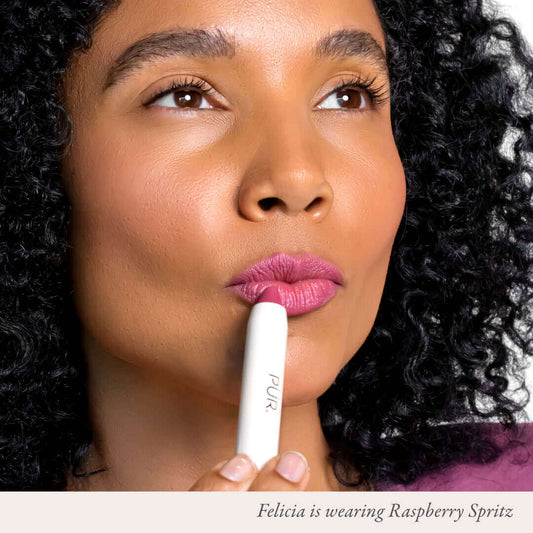 Silky pout creamy lip chubby raspberry spritz