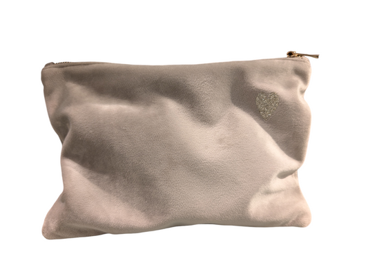 Velvet accessory pouch L